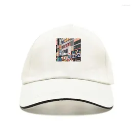 Ball Caps 2024 Fashion Men Bill Hat Neon Night Tokyo Signs Anime Bit City Cotton