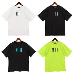 Graphic tee mens designer t-shirt cotton breathable print AMR tshirt men women Clothing Short Sleeve Tees couple casual short sleeved t-shirt Letter printing