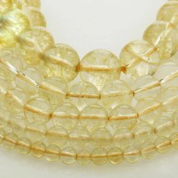 Loose Gemstones 15"(38cm) Strand Round Natural Smoky Quartz Stone Rocks 4mm 6mm 8mm 10mm 12mm Gemstone Beads For Bracelet Jewellery Making