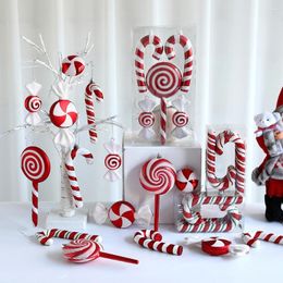 Christmas Decorations 1Set Decoration Large Candy Cane DIY Xmas Tree Hanging Pendant Home Party Favors Kids Year Gift 2024