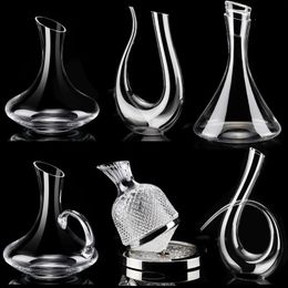 Wine Decanter Crystal Glass Dispenser Shaker Flagon Creative Styling Barware Set Separator Bottles 240119