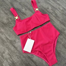 Luxury sex celiely Designer CEL Girls Beach triomphes Sexy Bikini Women Fashion Seduction Halter celiely bag Swimwear One-piece Set 861