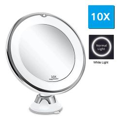 Mirrors Led Light Mirror 10x Magnifying Led Makeup Mirror Flexible Vanity Mirror with Light Led Mirror with Light Vip Dropshipping