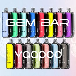 Original puff 10k GEM BAR 10000 puffs Disposable E-cigarettes Rechargeable Vape pods device with Smart LED screen show battery e-liquid 20 ml pre-filled 15 Flavours