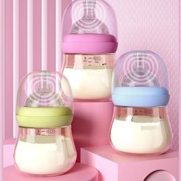 Cartoon Baby born Nursing Nipple Bottle SIlicone Pacifier Milk Water Feeding Bottles Training Feeding Bottle 240125