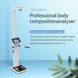 10.1 LCD Screen Body Composition Analysis Bioelectrical Impedance Health Detection Device for Fat Index Testing Height Weight Measuring