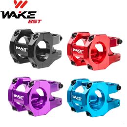 Wake MTB Handlebar Power Bike Stem Aluminium Alloy Ultralight Highstrength Short 3545mm Bicycle Accessories for BMX Cycling 240118