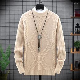 Men's Sweaters Autumn And Winter Sweater Fashion Striped Pullover Business Casual Warm