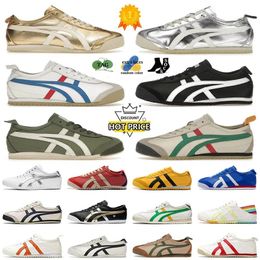 OG Onitsukass Tiger Mexico 66 Kill Bill Silver Birch Black White Running Shoes Peacoat India Ink Gold Blue Red Burgundy Beige Grass Green Cream women Man T5Iv#