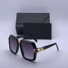 Vintage Square Sunglasses 6004 Black Gold Grey Shaded Pilot Sunnies Men Fashion Sunglasses UV400 Protection Shades With Box310F