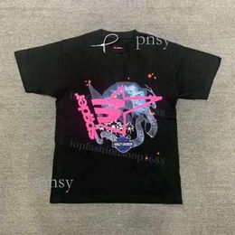 Sp5der T Shirt Mens Designer T Shirt Pink Young Thug Mans Sp5der Shirt Women Quality Foaming Printing Pattern Fashion Top Tees Sp5der T Shirt 320