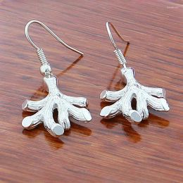 Hoop Earrings CHUANGCHENG Rings Silver 925 Branches Stud For Women Wedding Party Gift Accessories Fashion Jewelry