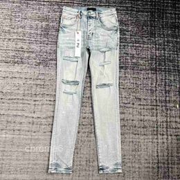 Man Jeans Designer Skinny Ripped Biker Slim Straight Pants Stack Fashion Mens Trend Brand Vintage Pant Us I7SR I7SR TMIX