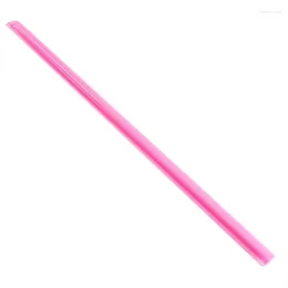 Disposable Cups Straws 100Pcs Heart Shaped Pink Drinking Cute Straw Individually Wrapped Plastic Party Supplies