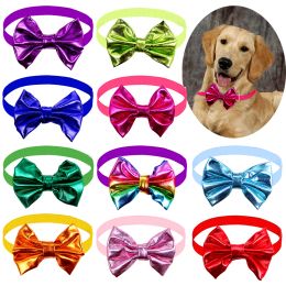 Accessories 60pcs Christmas Shining Dog Bow Ties Adjustable Pet Bowties for Medium&large Dog Grooming Accessories Pet Supplies