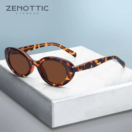 ZENOTTIC Vintage Cat Eye Sunglasses Female Luxury Design Glasses Outdoor Antiglare UV400 Shades Goggles Ultralight Sun Glasses 240124