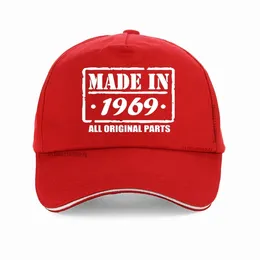 Ball Caps 50th Birthday Hat Made in 1969 All Genuine Parts Distressed Fiftieth Arrival Summer Casual Men Baseball Cap