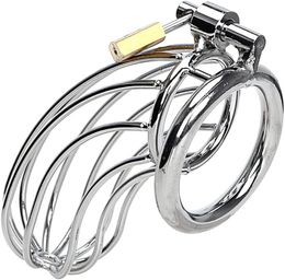 Male Chastity Stainless Steel Cock Cage Metal Chastity Lock Chastity Lasting Toy Cock Lock Restraint Adult Couple, 45mm