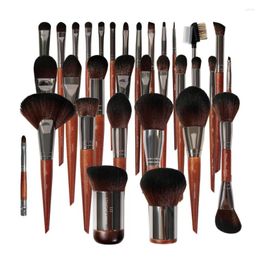 Makeup Brushes BEIYALI Brush Beauty Tool Solid Wood Handle Fiber Hair Set Blush Eyeshadow