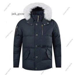 Canada Fashion Moose Knuckle White Duck Down Jacket Men's 3q Down Jacket Canada Fox Fur Trim Hood Winter Water Risistent Coat Elk Embroidery Scissor Logo Jackets 762