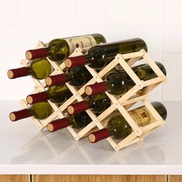 Wooden Wine Racks Red Wine Bottle Holders Kitchen Holder Exhibition Organisers 240124