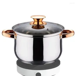 Pans Stainless Steel Pot Nonstick Cooking With Lid Multipurpose Pots Stock Thick And Safe Cook Sauce Pan