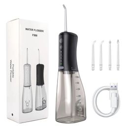 4 In 1 Water Flosser For Teeth,Cordless Water Flossers Oral Irrigator With DIY Mode 4 Jet Tips, Tooth Flosser, Portable And Rechargeable For Travel