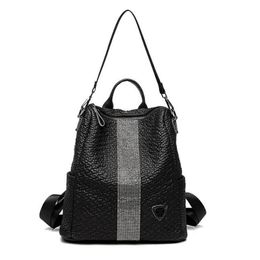 Designer-Brand Fashion Women Backpack High Quality Youth Leather Backpacks for Teenage Girls Female School Shoulder Bag Bagpack mo215g