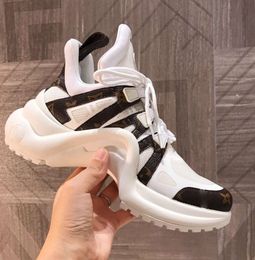 Designer Archlight Sneakers Runway Dress Shoes Lace Up White Trainer Chunky Trainers Leather louisely Purse vuttonly Crossbody viutonly vittonly Trendy shoes 64