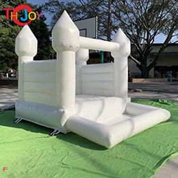 4.5x4.5m (15x15ft) With blower outdoor activities Kids Mini bouncer white bounce house with ball pit pool pink inflatable bouncy castle