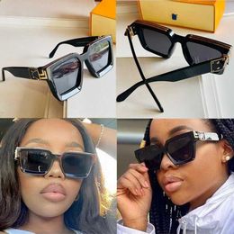 MILLIONAIRE Sunglasses Men and Women 2022 official latest Colour 96006 fashion square frame high quality classic gold glasses 1165 267h