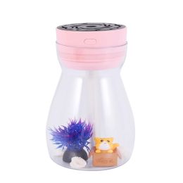 Purifiers Cute Cool Mist Humidifier Office Bedroom Air Purifier Usb Charging Kawaii Air Humidifier With Led Light Air Moisturizing Bottle(