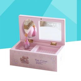 Dancing Girl Box Musical Jewelry Box Jewelry Storage Case Table Centerpieces Gift for Kids Grils Birthday Party Anniversary 240118