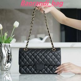 5A Quality Luxury Designer Bag Brand Woman Shoulder Handbag Real Leather Sheepskin Cross Body Gold Or Silver Chain Slant Handbags Purses11