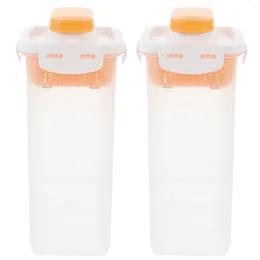 Storage Bottles 2 Pcs Laundry Detergent Box Lotion Bucket Large Capacity Sub Bottle Liquid Pp Powder Refillable