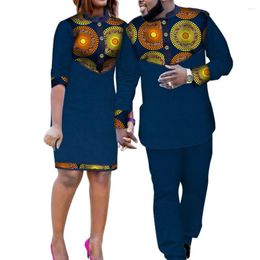 Ethnic Clothing African Couples Matching 4xl 2024 Men Sets And Women's For The Wedding Summer Traditional Clothes