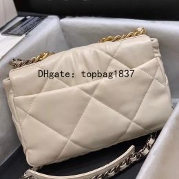 2024202410a Top Tier Jumbo Double Flap Bag Designer Handbag Luxury Shoulder Chain Letters Solid Hasp Waist Square Clutch Totes Bags with Box