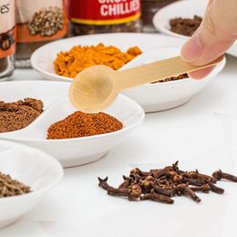 Coffee Scoops 10 Pcs Creative Milk Powder Measuring Spoon Scoop Wooden Salt Spoons