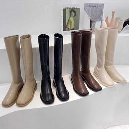 Thigh High Heel Women Ladies Ankle Boots Leather Martin Womens Booties New Knight White Long Mesh Thin Woman Shoes Winter Botas Fashion 230830