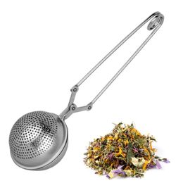 10pic Tea Infuser Stainless Steel Reusable Ball Shape Tea Strainer Metal Mesh Tea Filter Portable Teapot208v