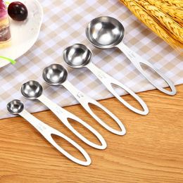 Measuring Tools Spoons Set Stainless Steel Teaspoon Coffee Sugar Scoop Powder Spice Cups Kitchen Cooking Baking