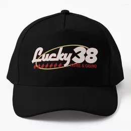 Ball Caps Retro Lucky 38 El & Casino Baseball Cap Bobble Hat Fashion Beach Luxury Cute Male Women's