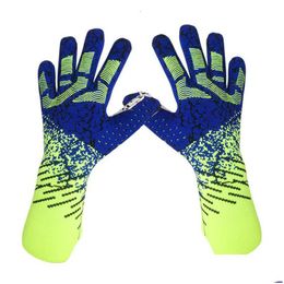 Sports Gloves Football Goalkeeper Thickened Soccer Goalie Suit For Adts Teenager Kids No Finger Protection Drop Delivery Dhdak