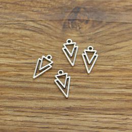 Charms 50pcs Double Triangles Shape Diy Jewellery Charm Earring Drops Bulk 9x16mm