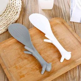 Spoons 3 Colours Lovely Kitchen Supplie Squirrel Shaped Ladle Non Stick Rice Paddle Meal Spoon Random Colour