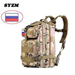 SYZM 30L Army Military Tactical Backpack 600D Nylon 3P Softback Outdoor Waterproof Rucksack Hiking Camping Hunting Bags 240124