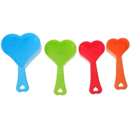 Measuring Tools 4 Pcs Heart Shaped Spoon Cute Spoons For Cooking Liquid Cups Ingredients Heart-shaped