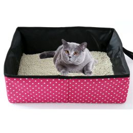 Boxes Waterproof Foldable Cat Pet Litter Box Simple Outdoor Portable Travel Puppy Calming Dog Bed House Pet Supplies Accessories