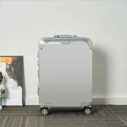 10A fashion trolley case Designer luggage boarding case Aluminium magnesium alloy ,inches large capacity travel and leisure luggage 240115