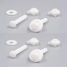 Toilet Seat Covers 2pc Repair Kit Hinges Bottom Fitting Bolts Screws Pairs For Bathroom Premium Plastic Smooth Surface Accessories